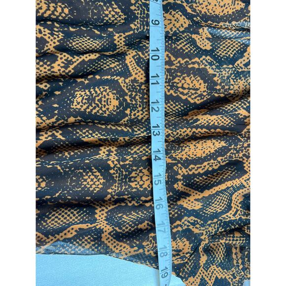 Finders Keepers Snake Print LANA Mini Dress Long Sleeve Size 10 NEW - Picture 5 of 11